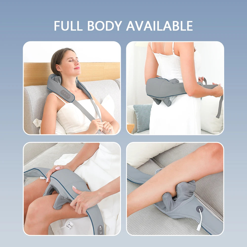 Portable Neck Massager – Cordless Massage Shawl for Back & Trapezius Relaxation