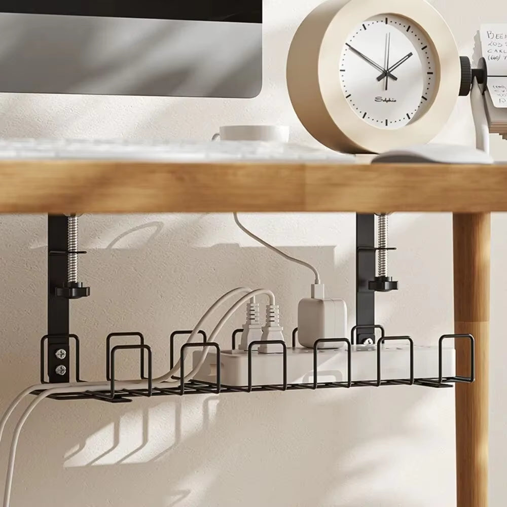 Metal Under Desk Organizer – Cable Tray for Office Desk & Kitchen Storage