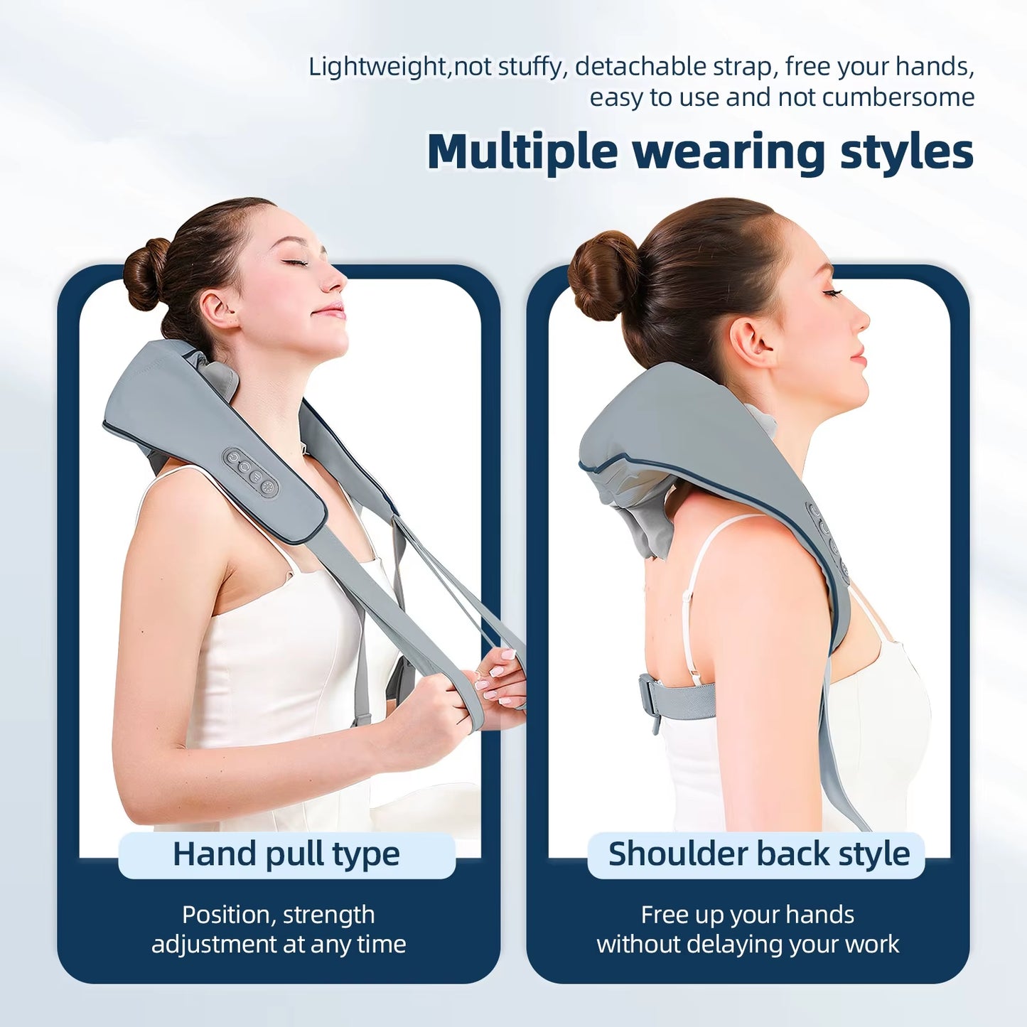 Portable Neck Massager – Cordless Massage Shawl for Back & Trapezius Relaxation