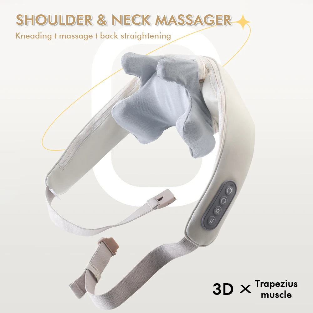 Portable Neck Massager – Cordless Massage Shawl for Back & Trapezius Relaxation