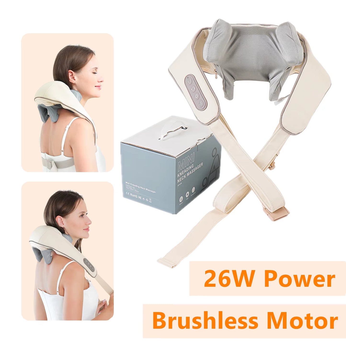 Portable Neck Massager – Cordless Massage Shawl for Back & Trapezius Relaxation