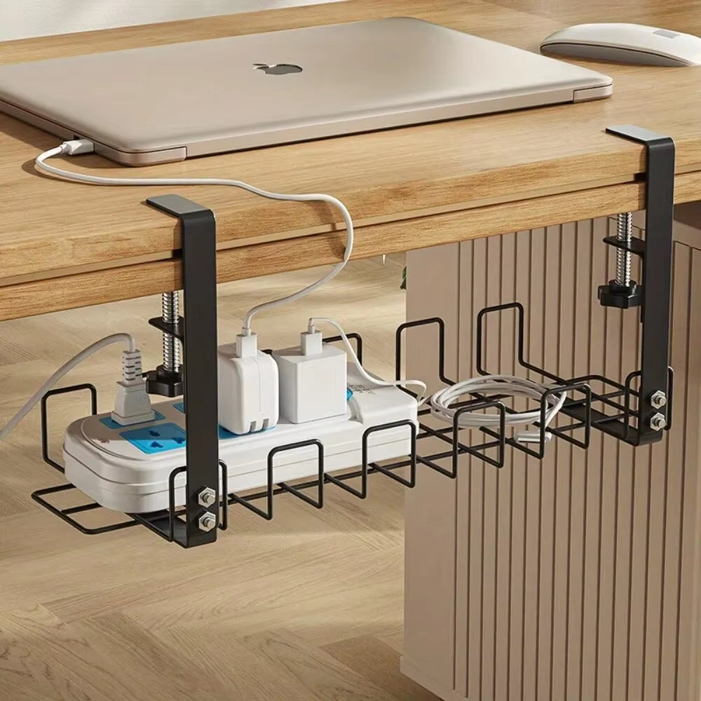 Metal Under Desk Organizer – Cable Tray for Office Desk & Kitchen Storage