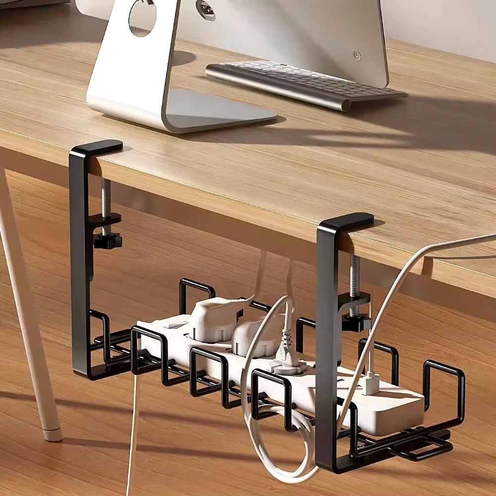 Metal Under Desk Organizer – Cable Tray for Office Desk & Kitchen Storage