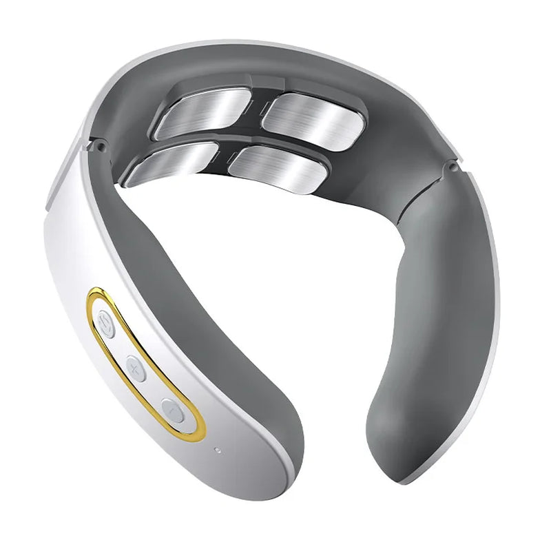 6-Mode Electric Neck Massager – EMS Pulse & Infrared Heat for Cervical Pain Relief