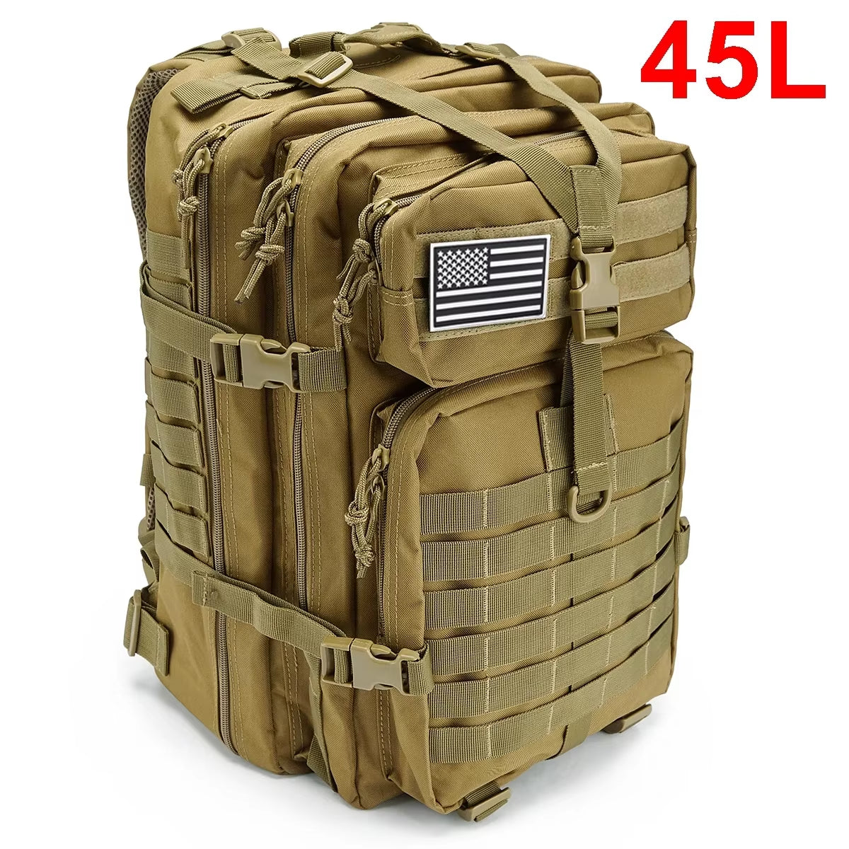 Military Tactical Backpack – 3P MOLLE EDC Pack for Outdoor Travel & Survival