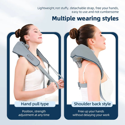 Portable Neck Massager – Cordless Massage Shawl for Back & Trapezius Relaxation