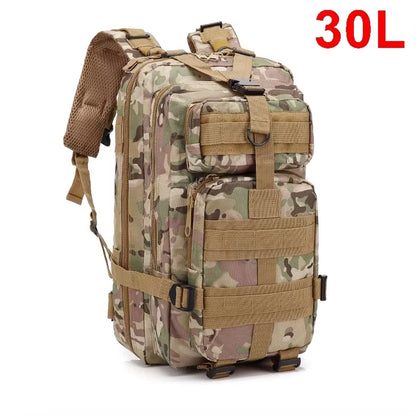 Military Tactical Backpack – 3P MOLLE EDC Pack for Outdoor Travel & Survival