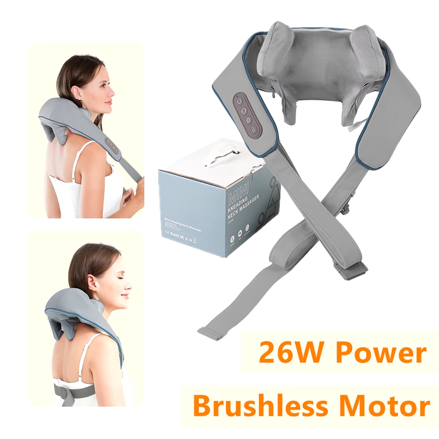 Portable Neck Massager – Cordless Massage Shawl for Back & Trapezius Relaxation