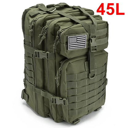 Military Tactical Backpack – 3P MOLLE EDC Pack for Outdoor Travel & Survival