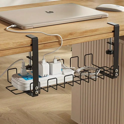 Metal Under Desk Organizer – Cable Tray for Office Desk & Kitchen Storage