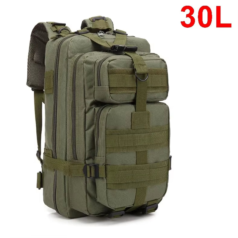 Military Tactical Backpack – 3P MOLLE EDC Pack for Outdoor Travel & Survival