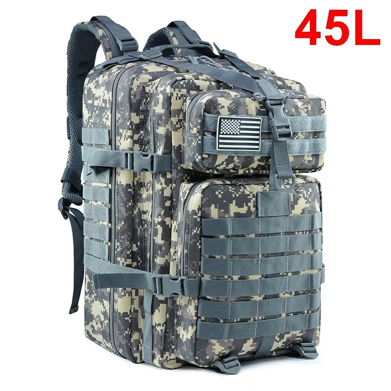 Military Tactical Backpack – 3P MOLLE EDC Pack for Outdoor Travel & Survival
