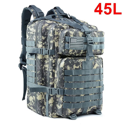 Military Tactical Backpack – 3P MOLLE EDC Pack for Outdoor Travel & Survival